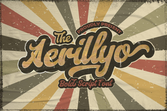 Aerillyo: A Bold Script Typeface for Editorial Design