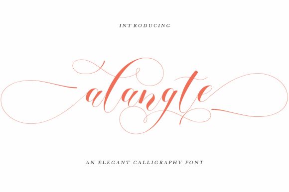 Alangte: A Modern Script Typeface for Campaigns