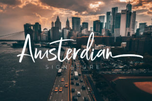 Amsterdian: A Modern Script Typeface for Makers