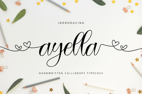 Ayella: A Friendly Script Handwritten Font for Makers