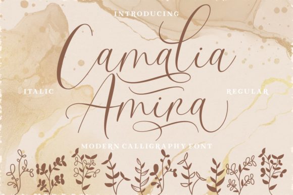 Camalia Amira: An Elegant Script Typeface for Editorial Design