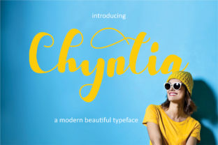 Chyntia: A Modern Script Font for Elegant Branding