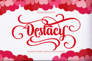 Destacy Script Font for Elegant Craft Designs