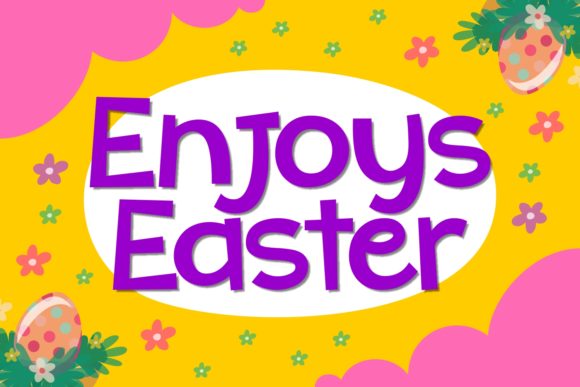 Enjoys Easter Font for Handmade Crafters