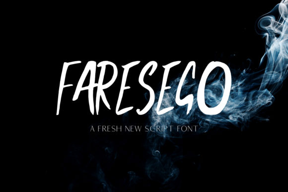 Faresego: A Modern Script Font for Editorial Design