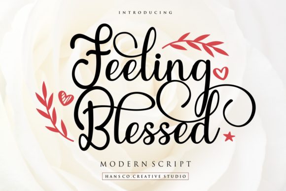 Feeling Blessed Script Font for Handmade Brands