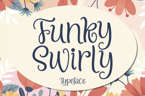 Funky Swirly Font for Handmade Branding