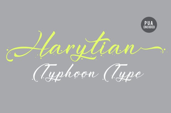 Harytian: An Elegant Script Typeface for Editorial Design