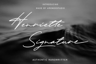Henriette Signature Font for Handmade Brands