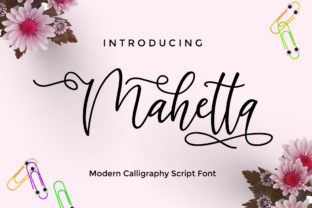Mahetta: A Modern Script Font for Editorial Design