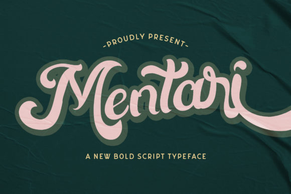 Mentari: A Bold Script Font for Web Design