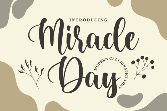 Miracle Day Font for Small Business Branding