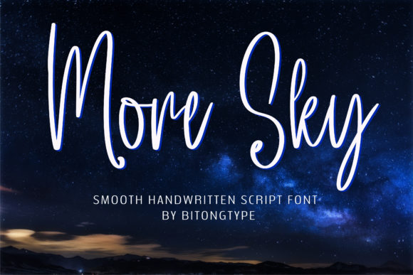 More Sky Handwritten Font for Creative Makers