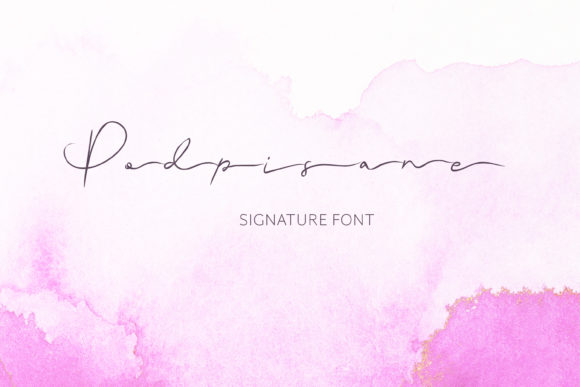 Podpisane Font for Elegant Handmade Designs