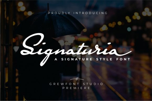Signaturia: A Classy Script Font for Editorial Design