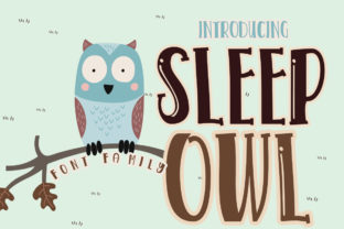 Sleep Owl Script Font for Handmade Brands