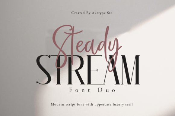 Steady Stream Font Review: A Luxury Script for Designers