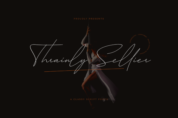 Thrainly Sellier: Elegant Script Font for Web Design